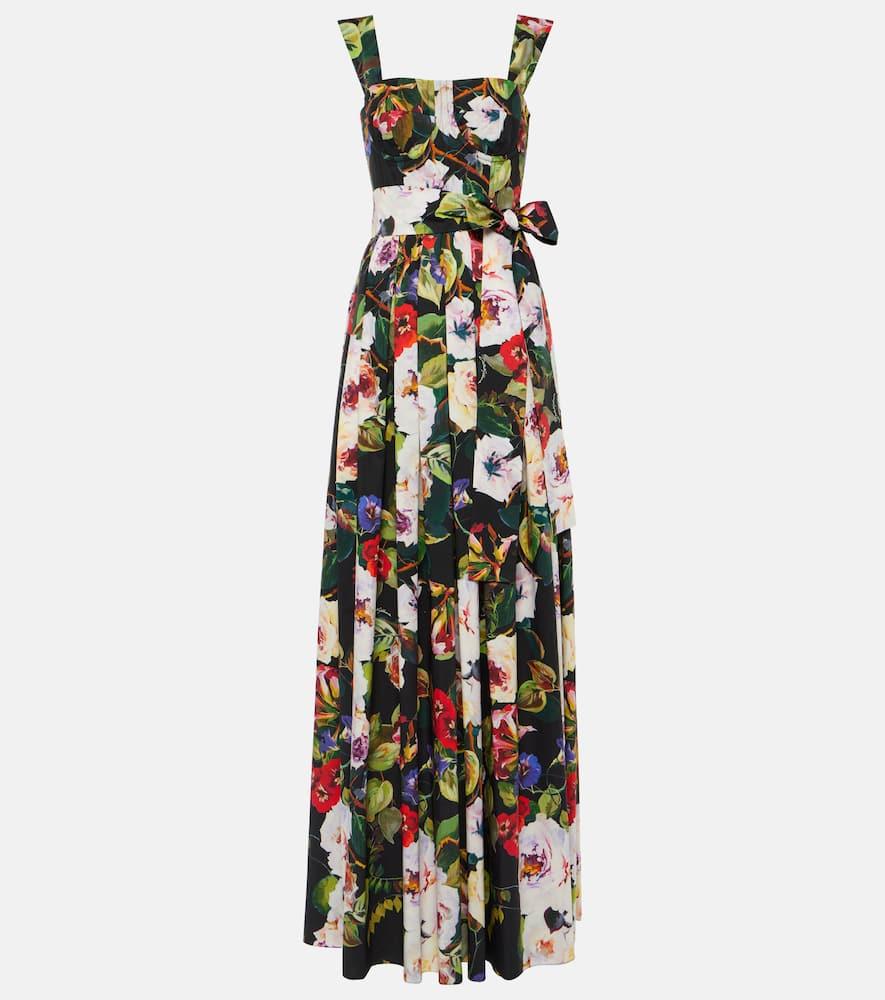 dolce & gabbana floral cotton gown