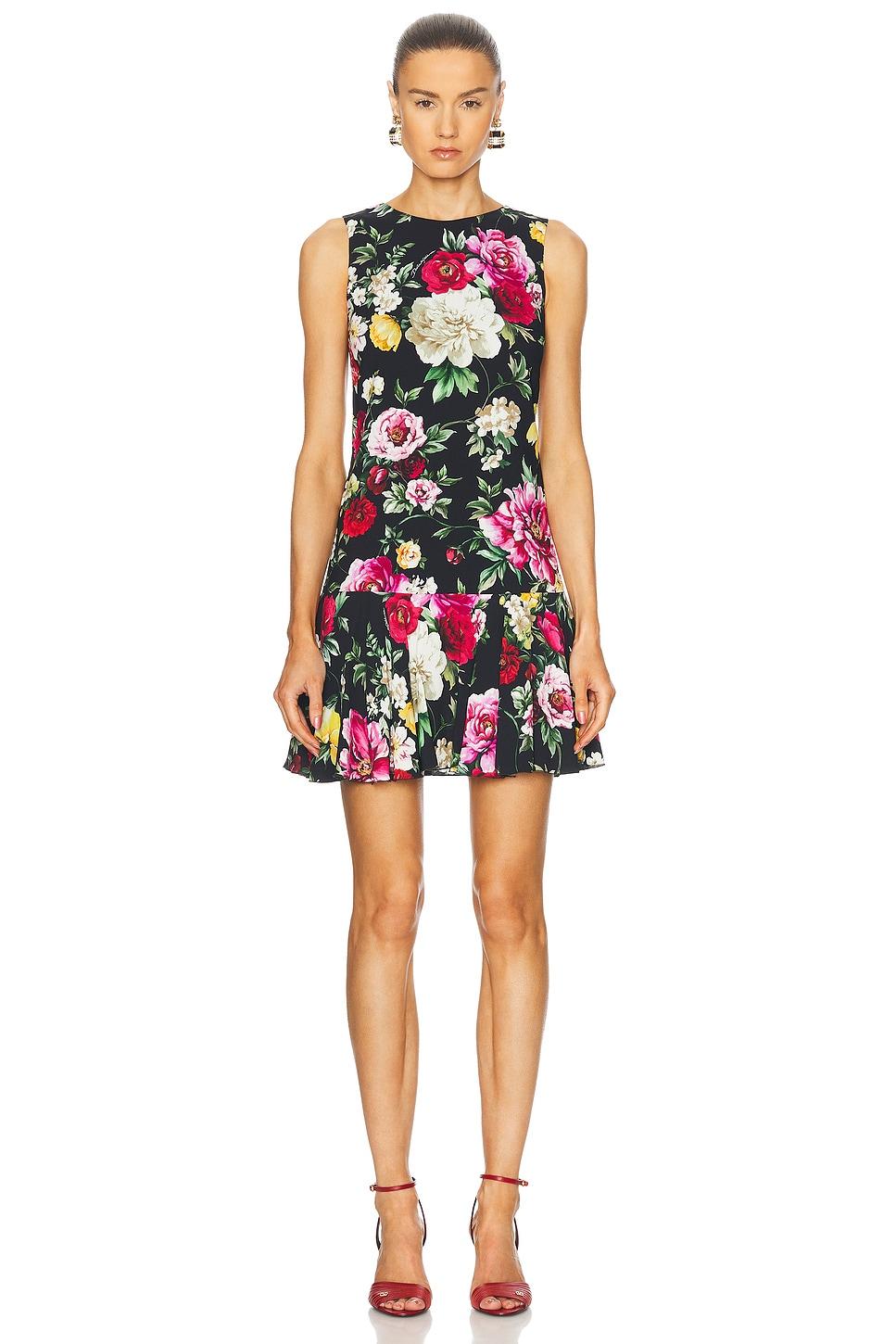 dolce & gabbana floral mini dress