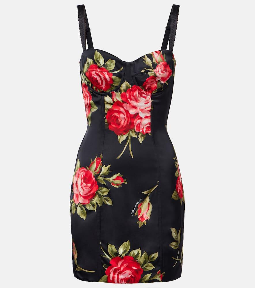 dolce & gabbana floral minidress