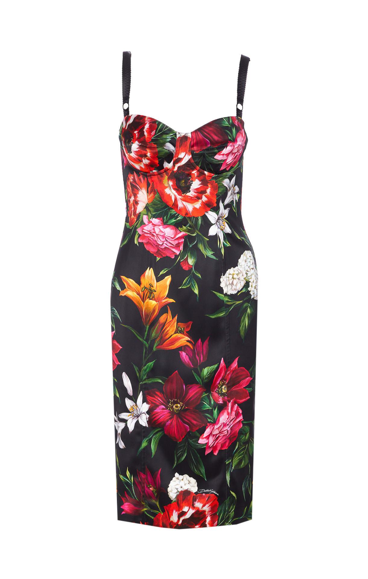 dolce & gabbana floral print dress