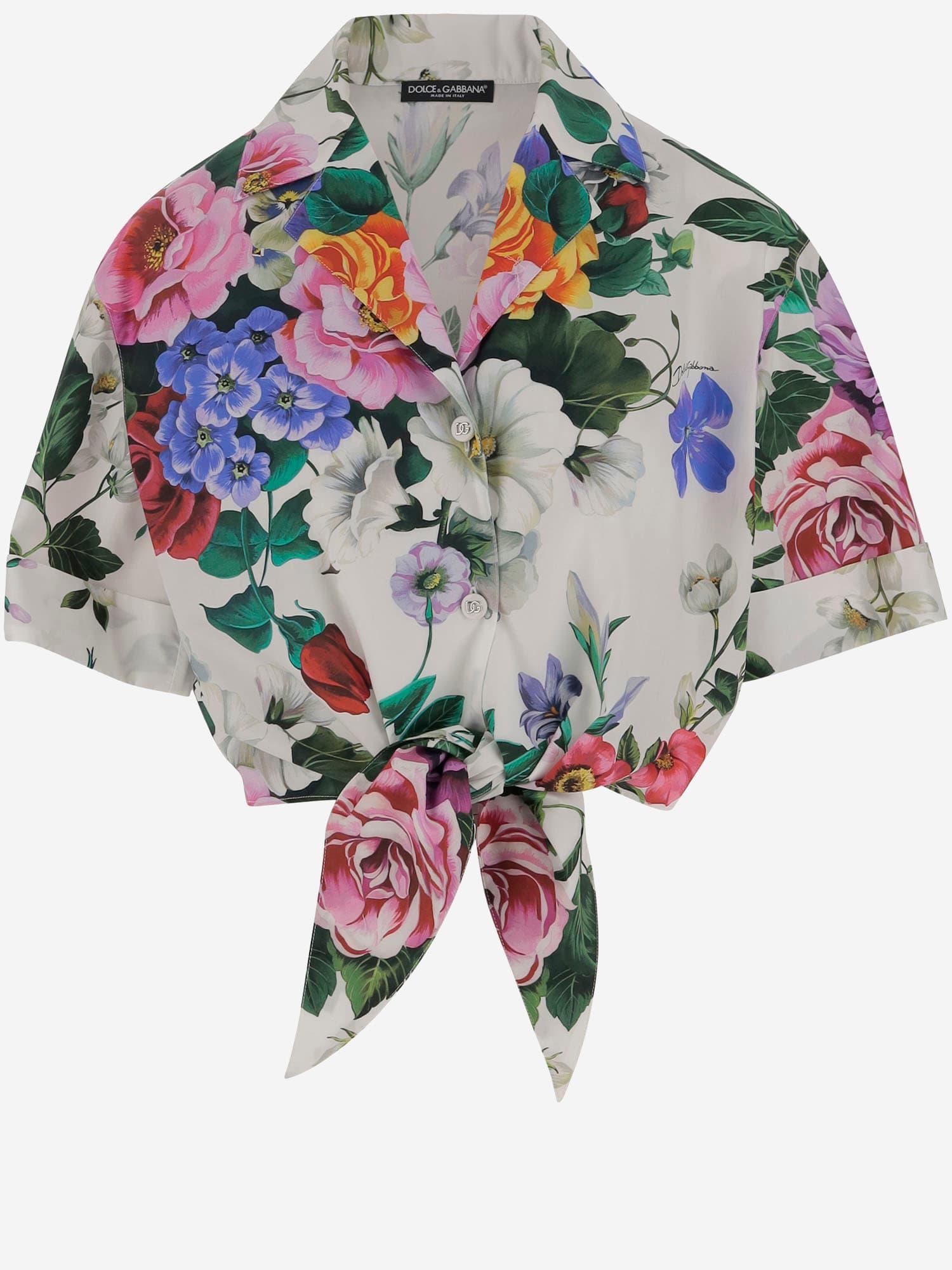 dolce & gabbana floral print shirt