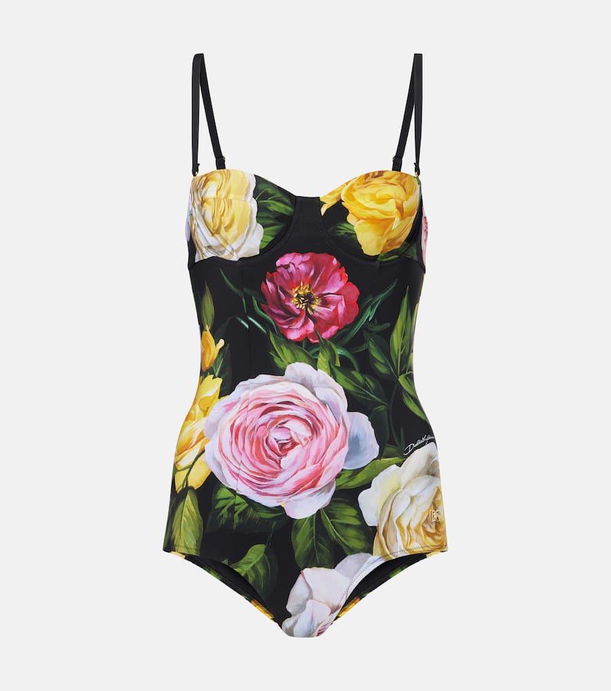 dolce & gabbana floral printed swimsuit