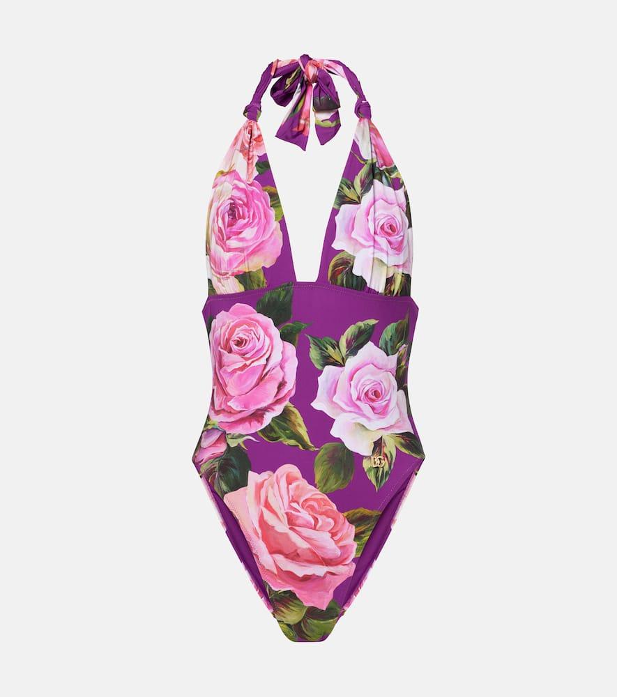 dolce & gabbana floral printed swimsuit