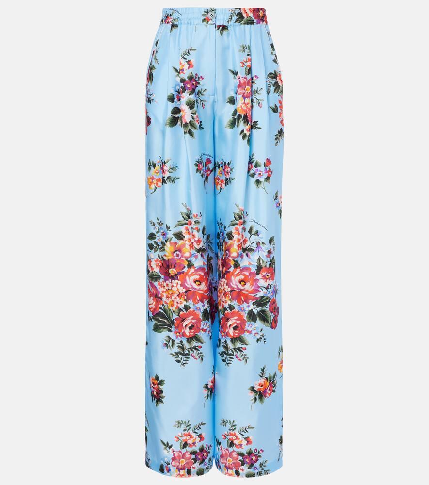 dolce & gabbana floral silk wide