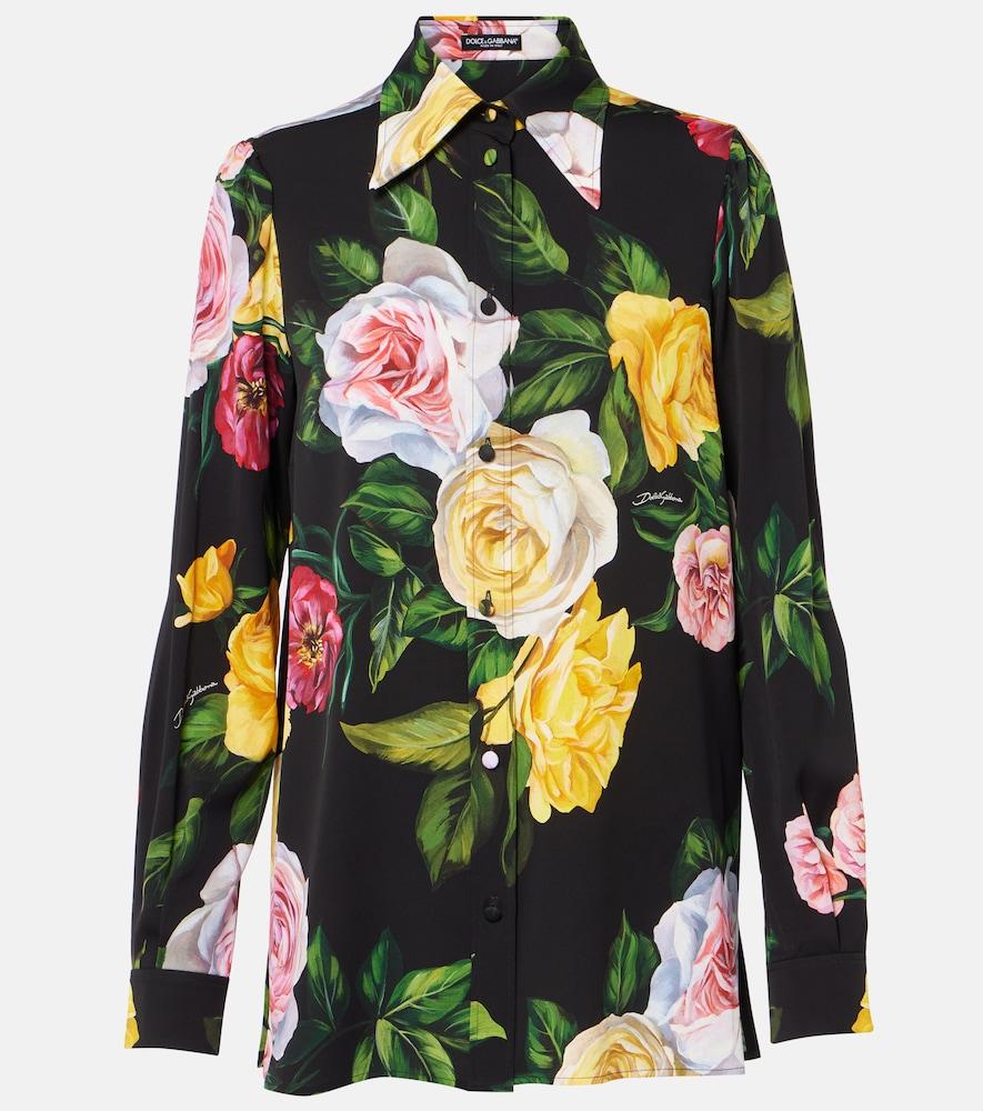dolce & gabbana floral silk