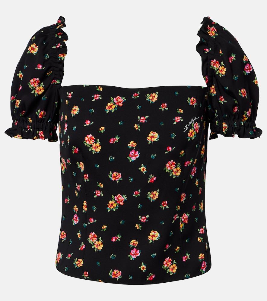 dolce & gabbana floral silk