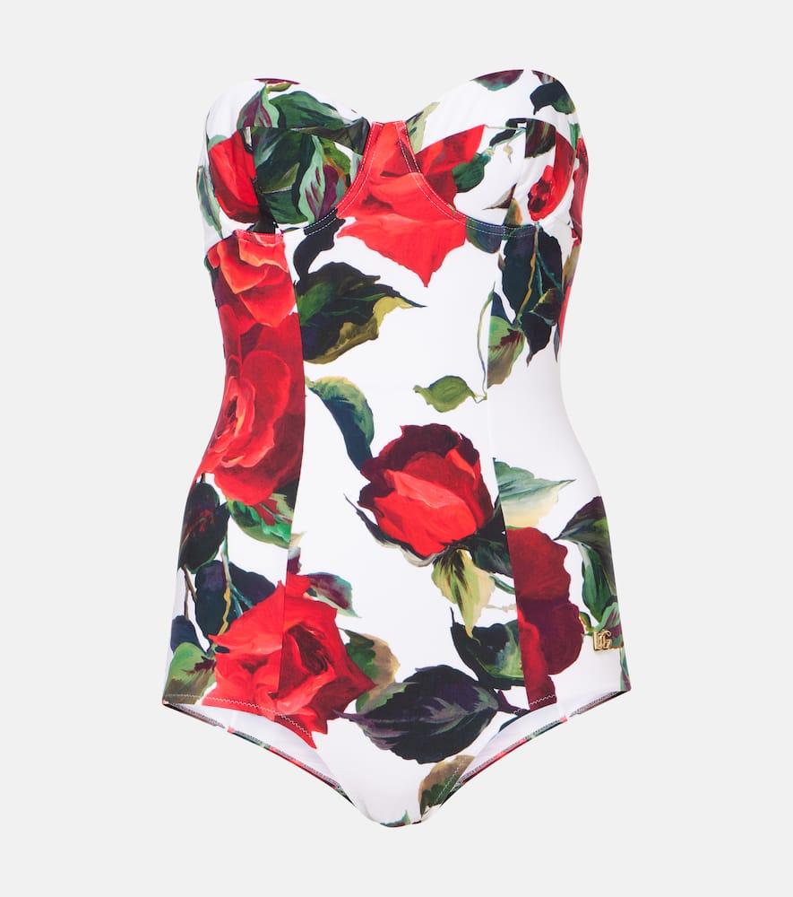 dolce & gabbana floral swimsuit
