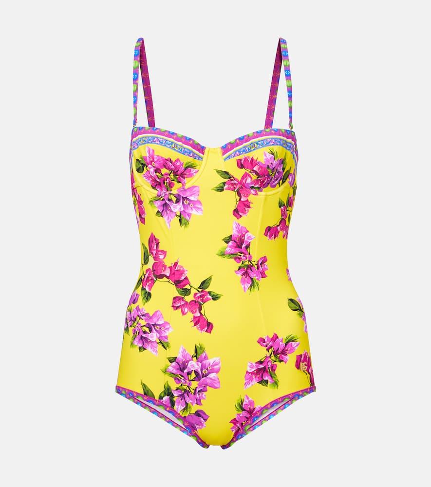 dolce & gabbana floral swimsuit