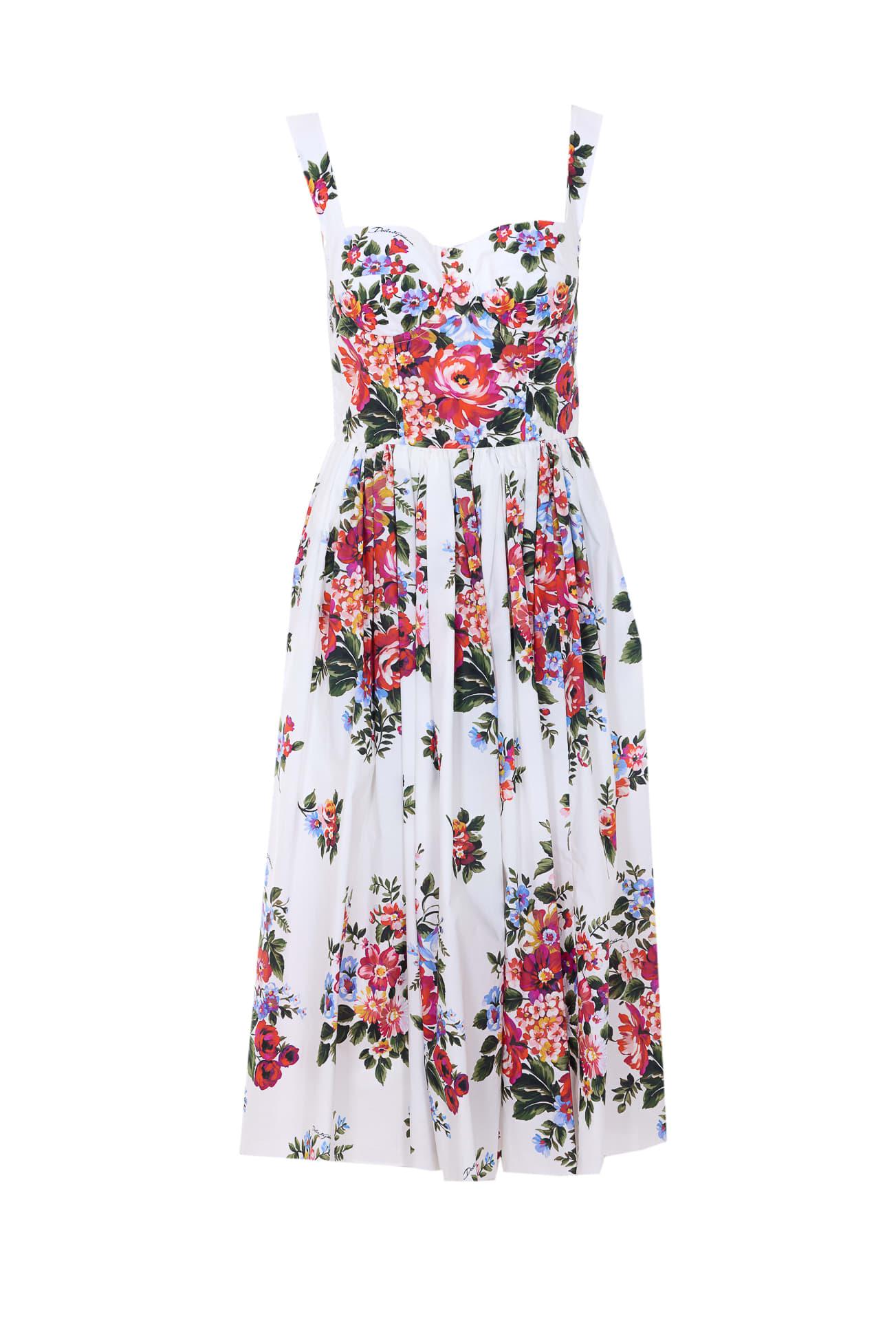 dolce & gabbana flower bouquet dress