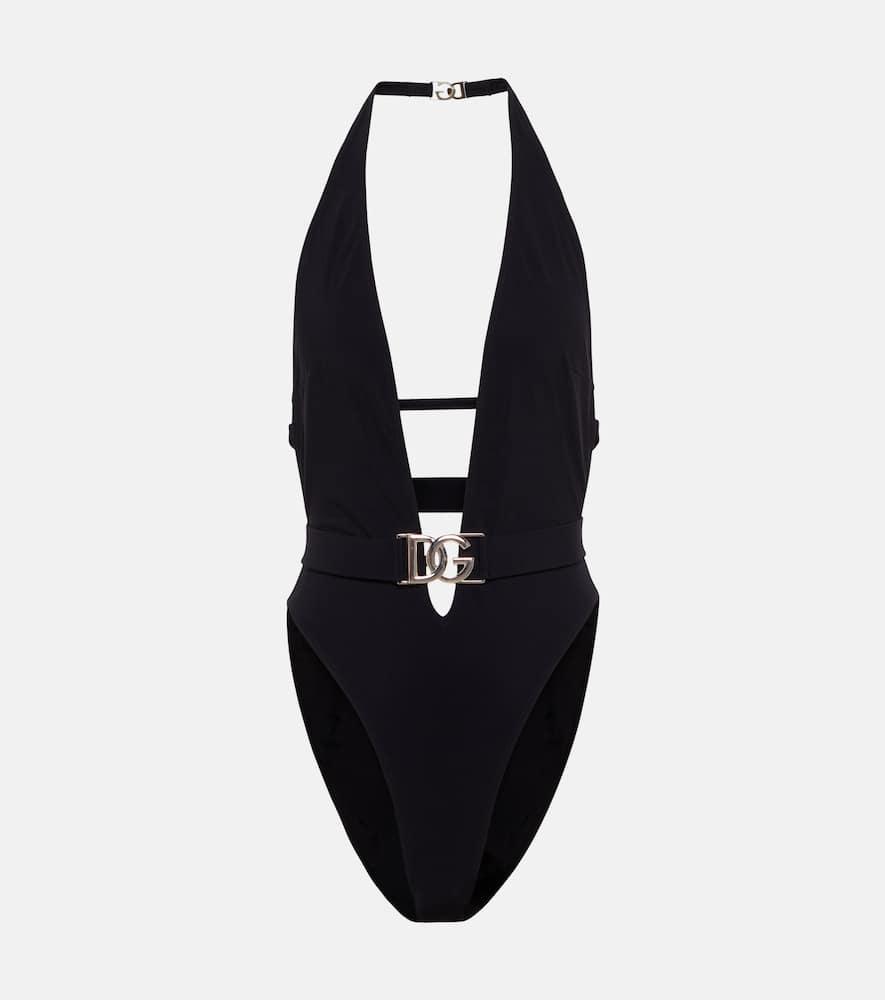 dolce & gabbana halterneck swimsuit