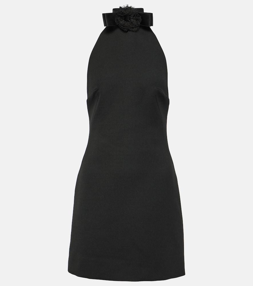 dolce & gabbana halterneck virgin wool minidress
