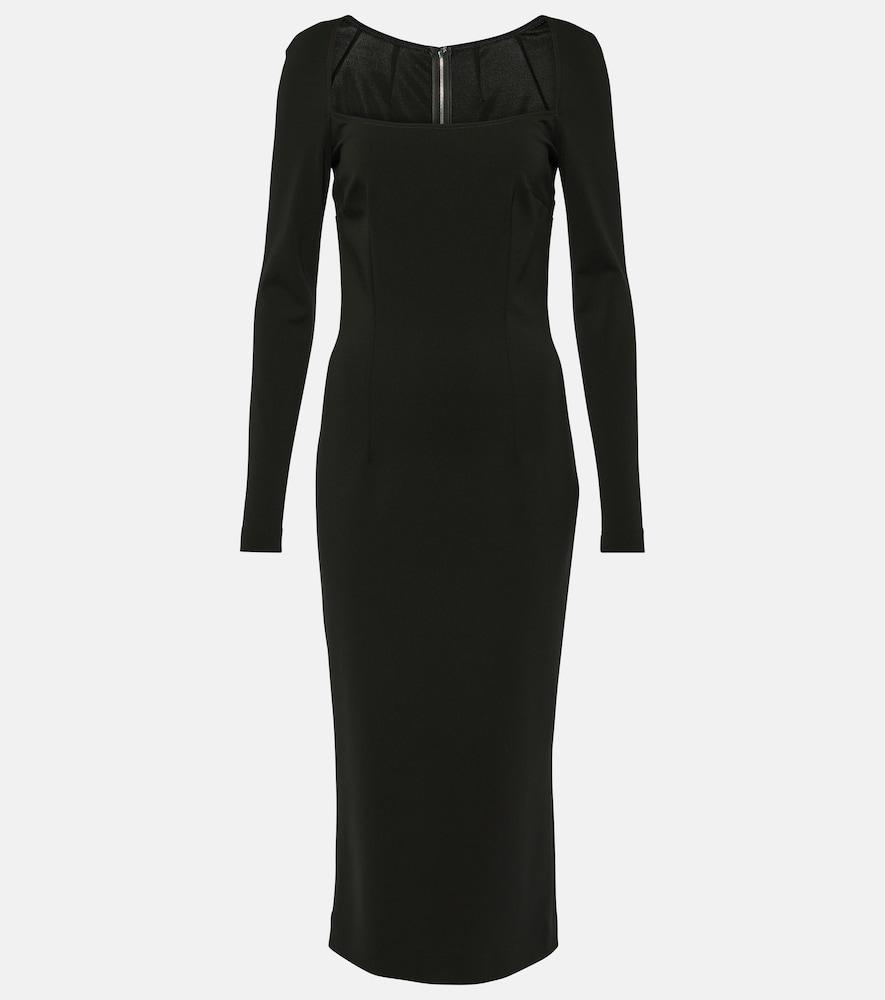 dolce & gabbana jersey midi dress