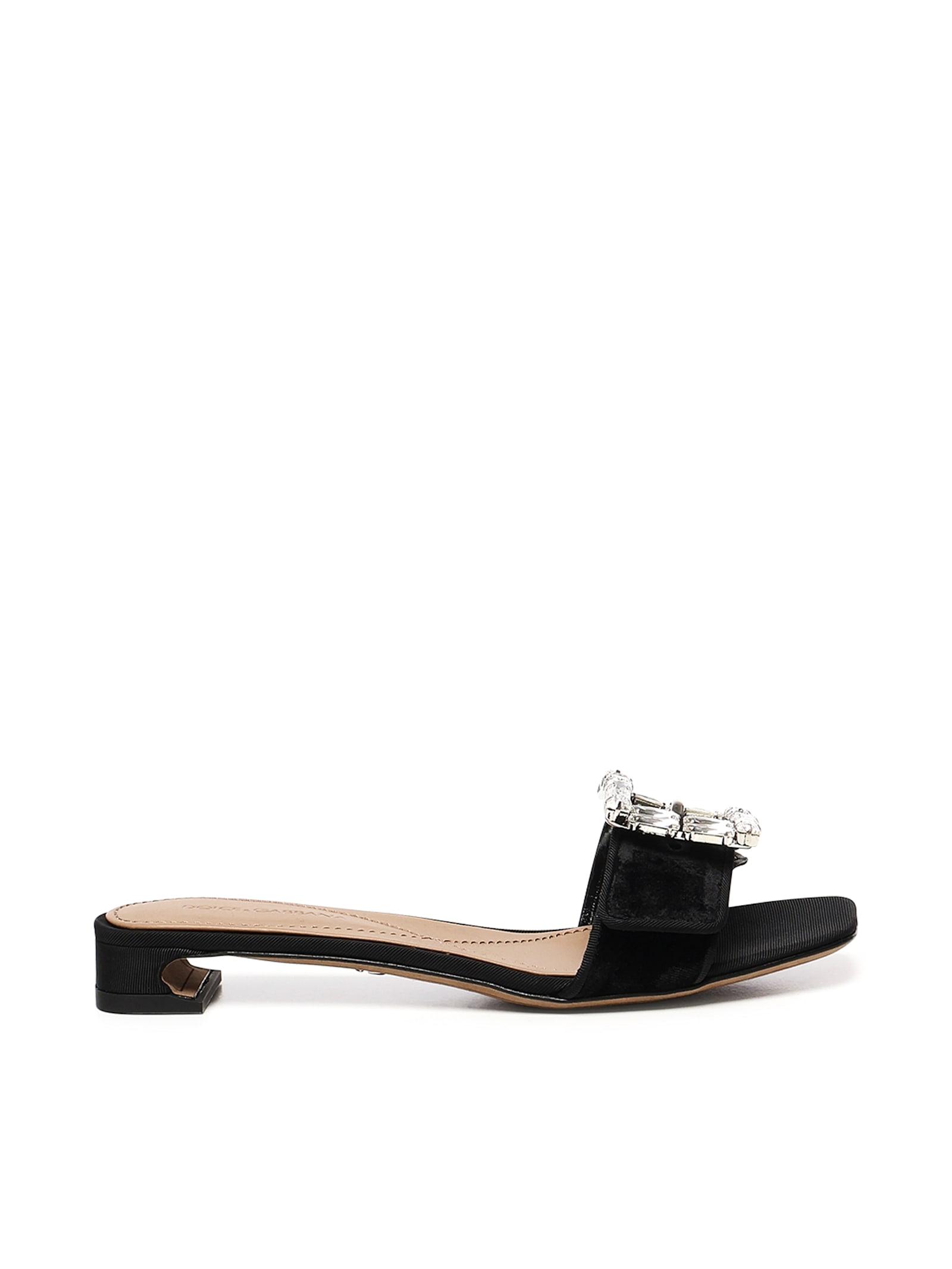dolce & gabbana jewel buckle sandals