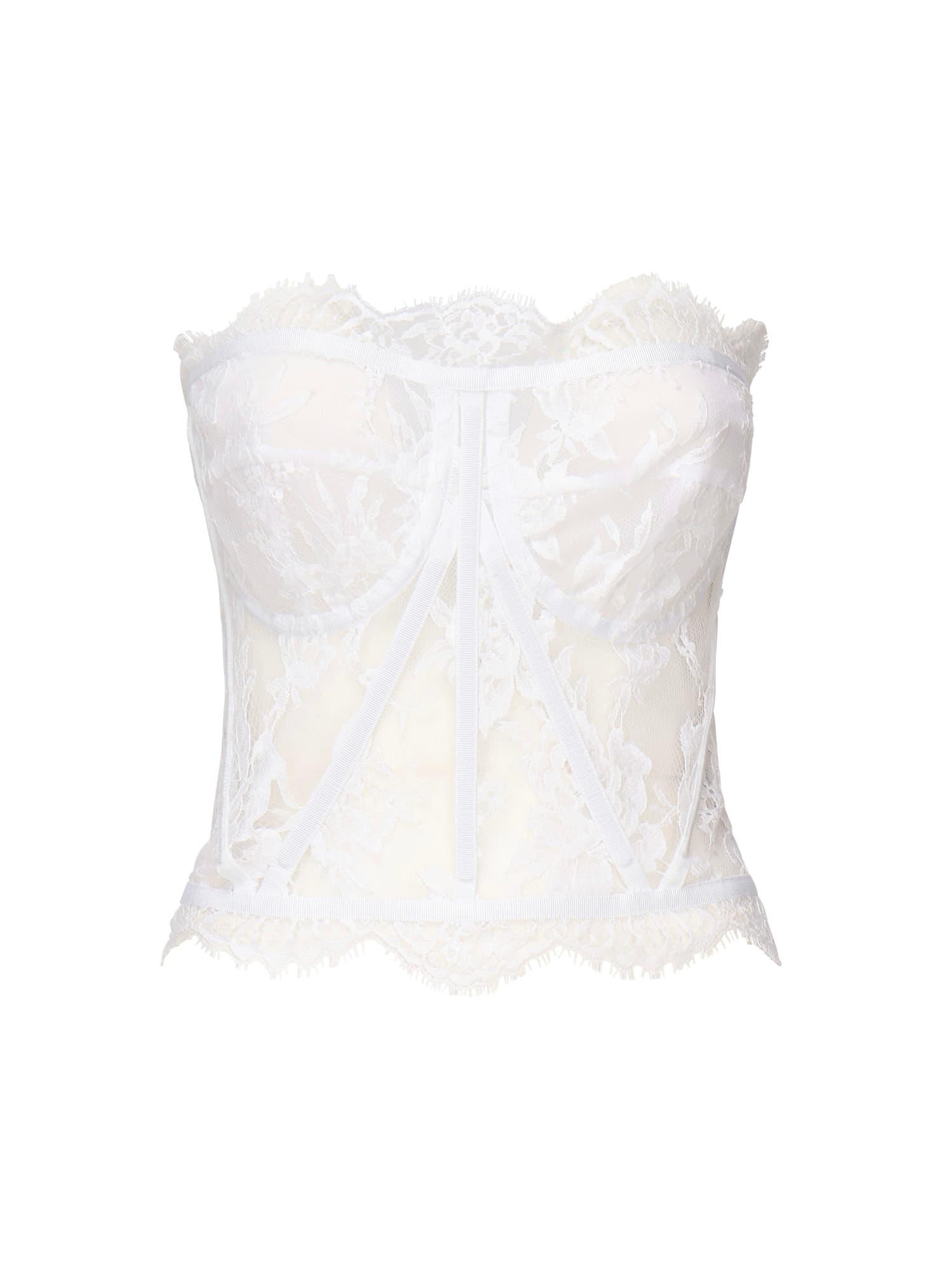 dolce & gabbana lace bustier top