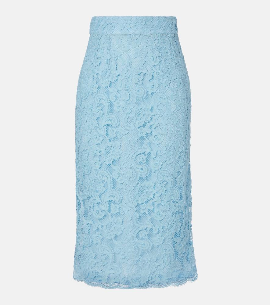 dolce & gabbana lace pencil skirt