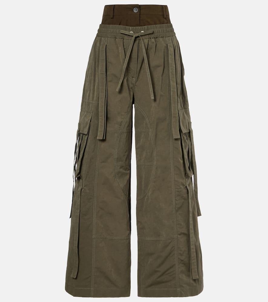 dolce & gabbana layered cargo pants