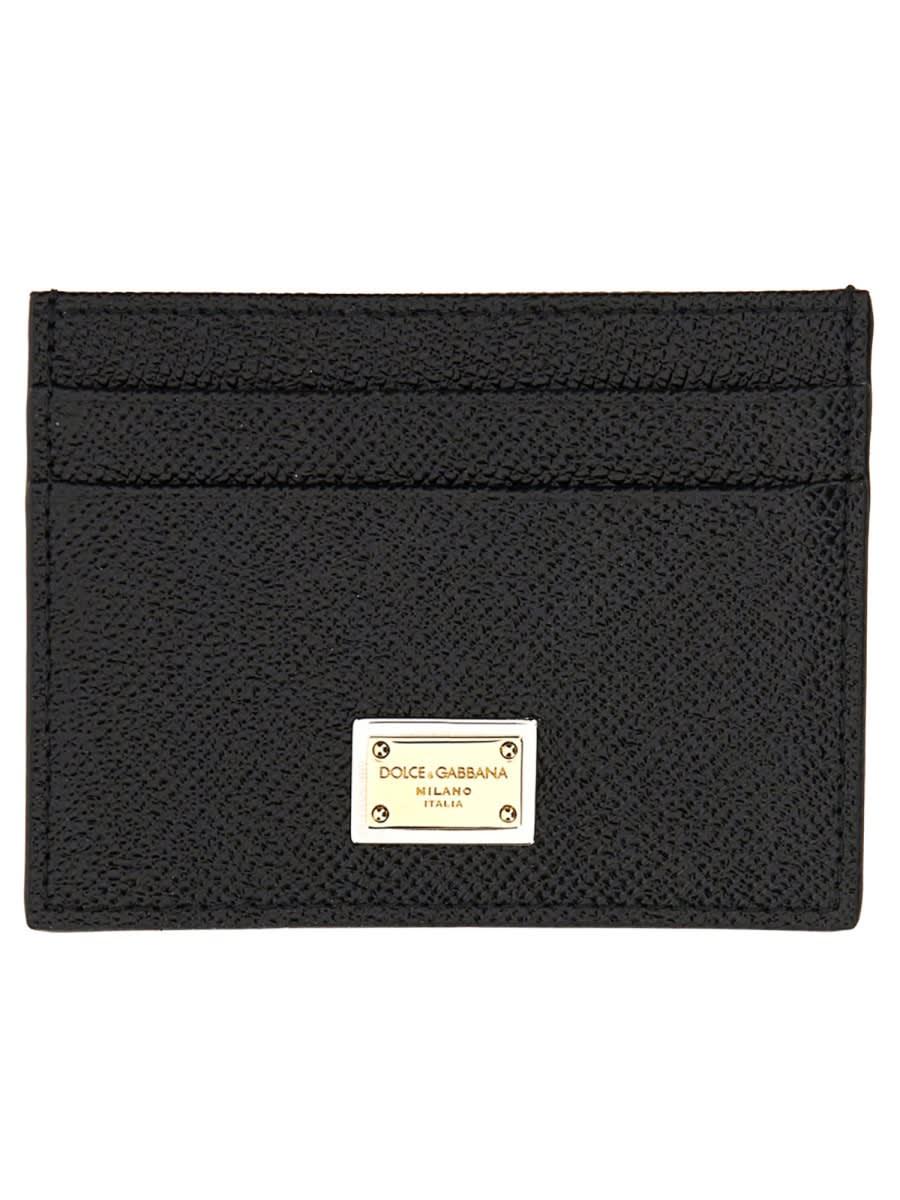 dolce & gabbana leather card holder