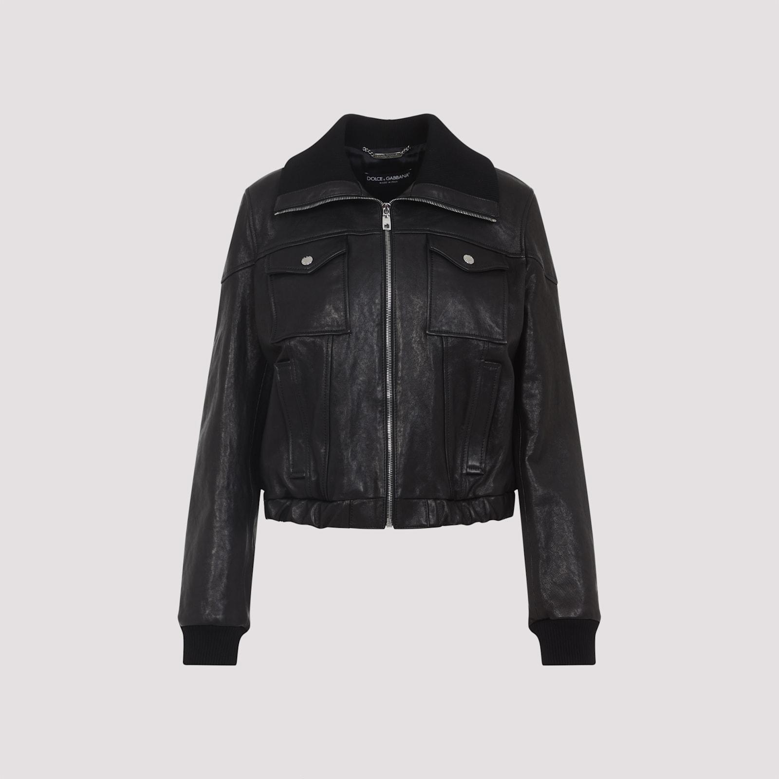 dolce & gabbana leather jacket