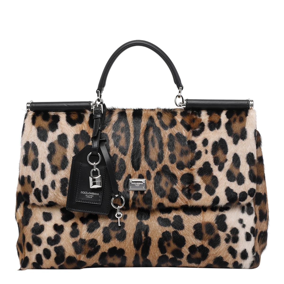 dolce & gabbana leo print my sicily handbag