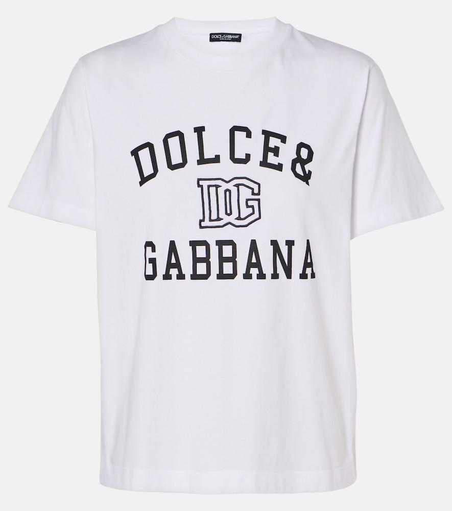 dolce & gabbana logo cotton jersey t