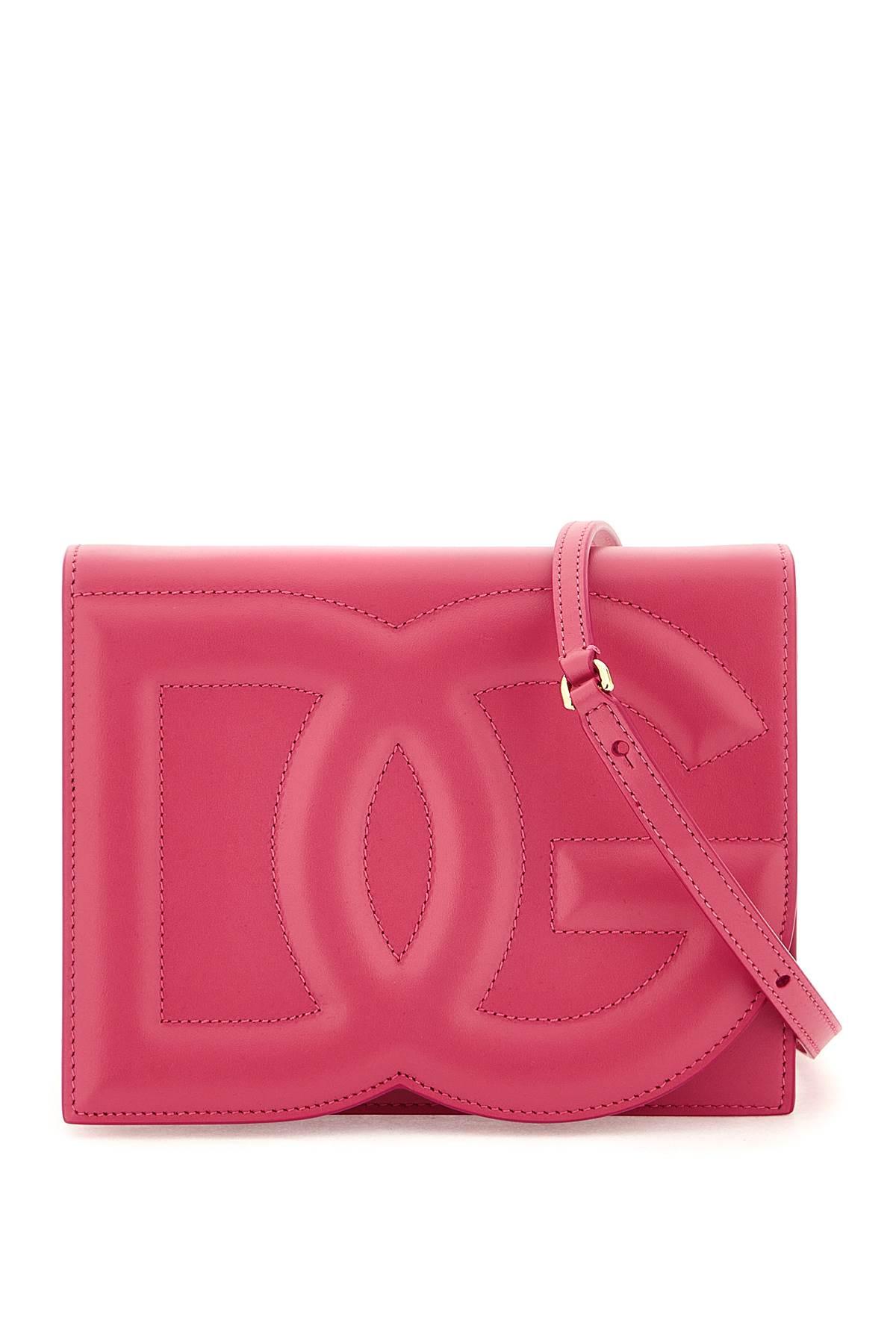 dolce & gabbana logo leather crossbody bag
