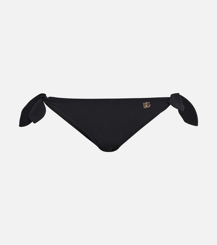 dolce & gabbana logo print bikini bottoms