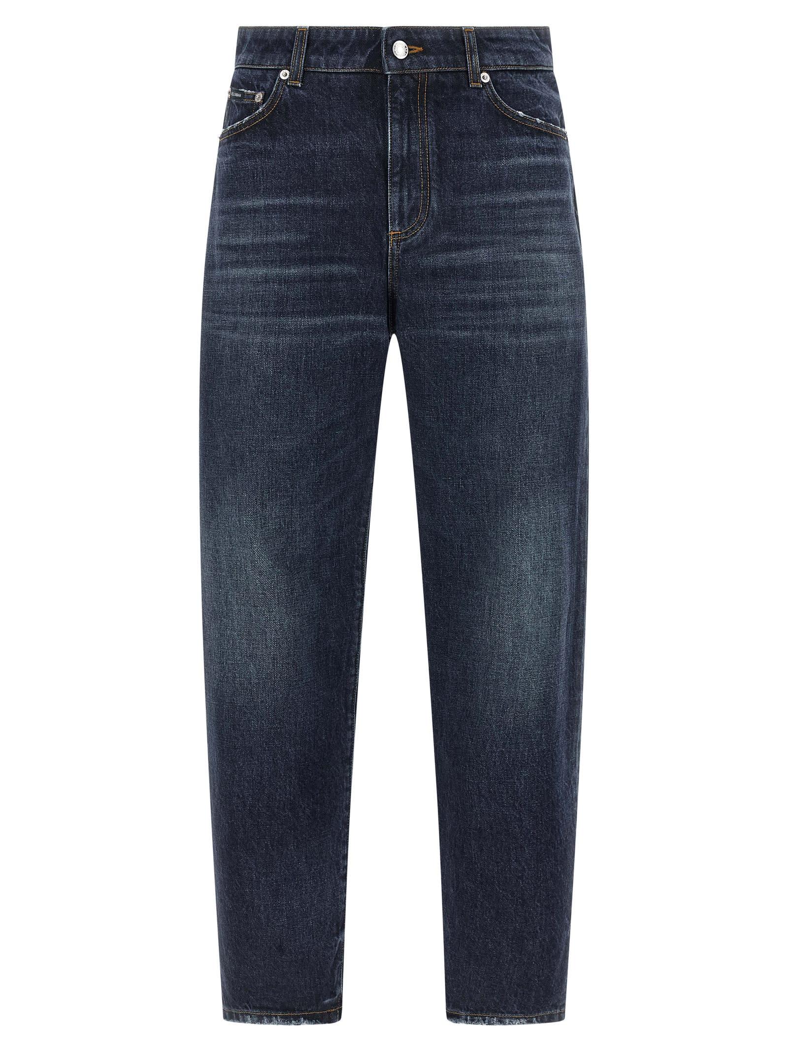 dolce & gabbana logo tag jeans
