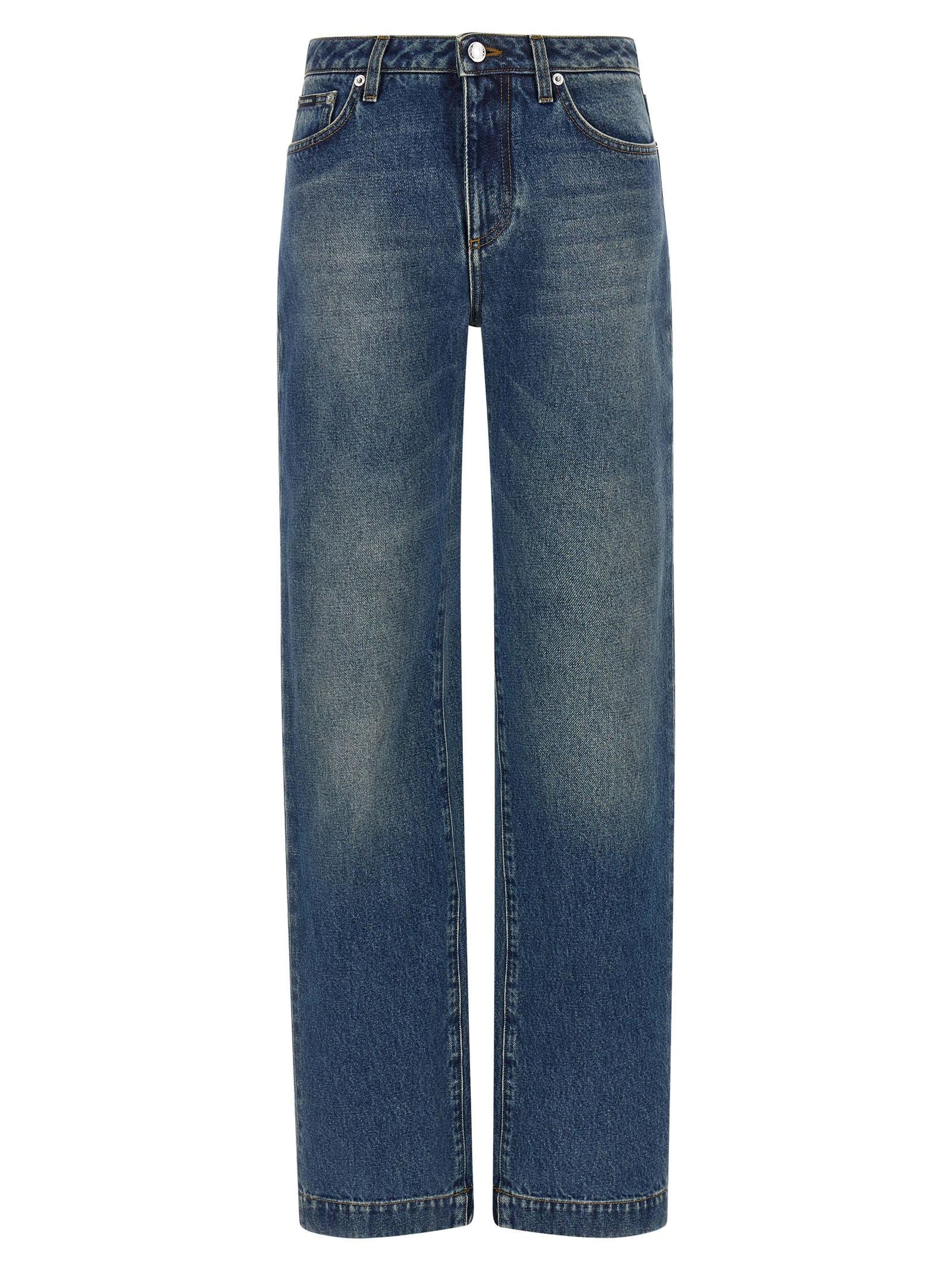 dolce & gabbana logo tag jeans