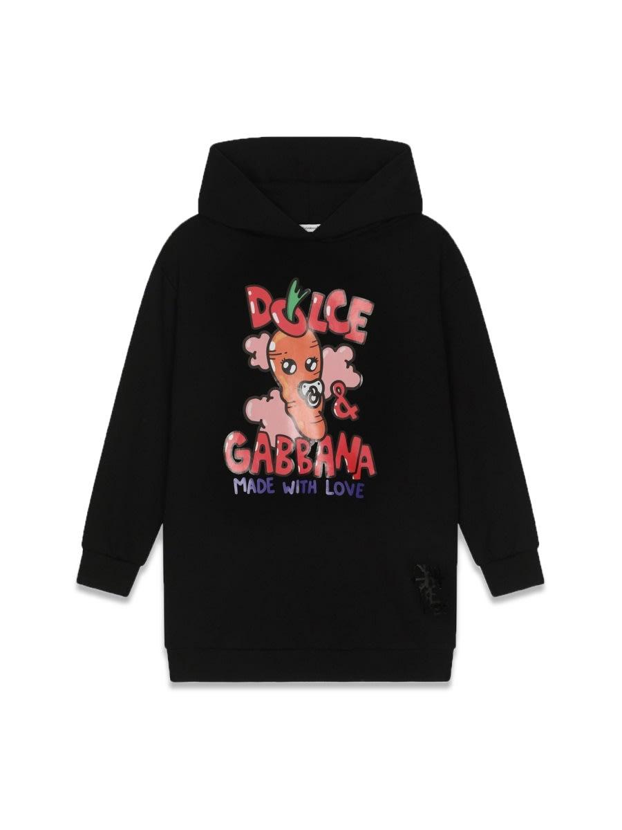 dolce & gabbana m/l hooded dress