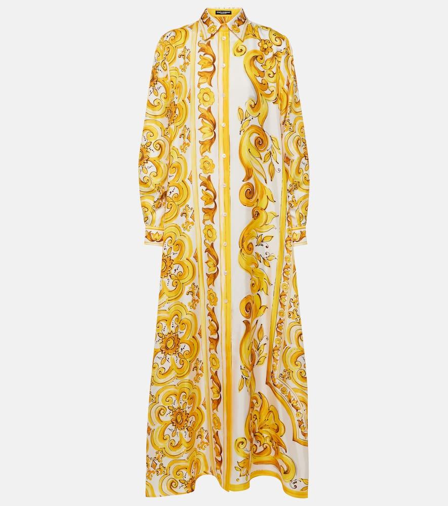 dolce & gabbana majolica silk kaftan