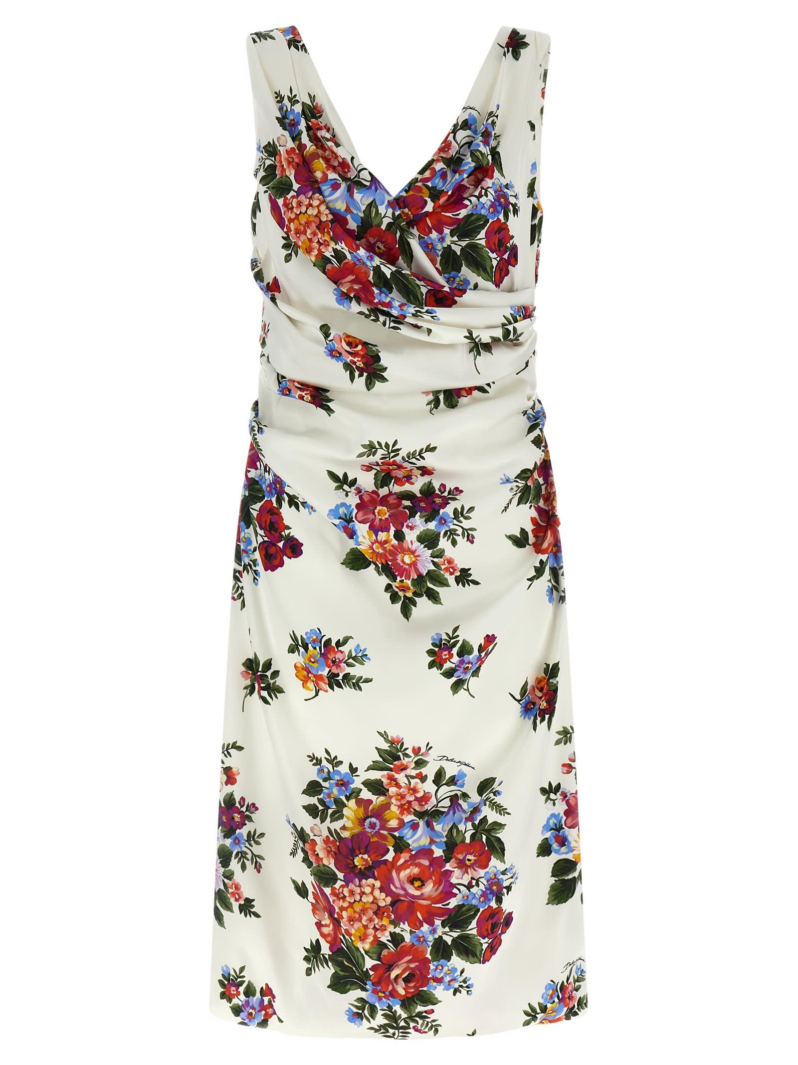 dolce & gabbana mazzo di fiori dress
