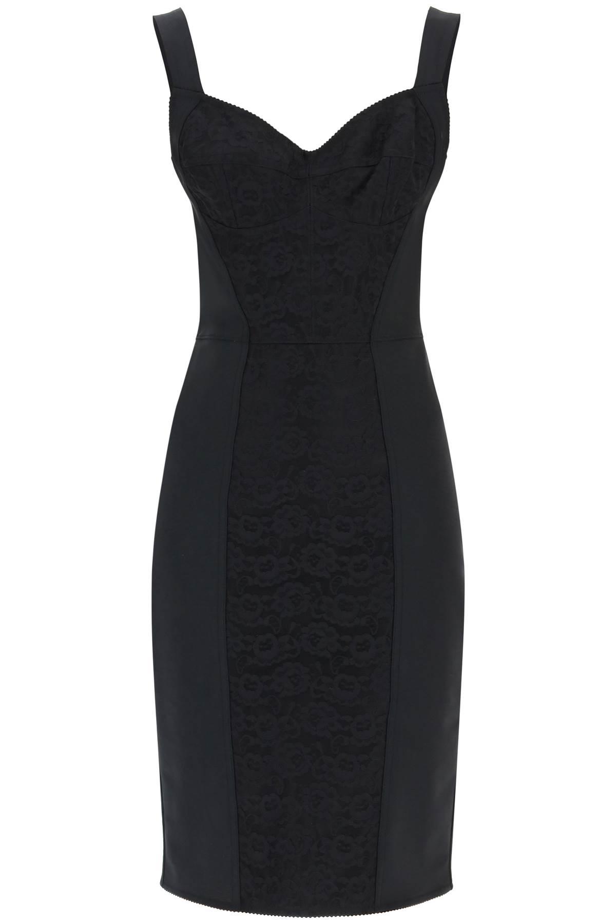 dolce & gabbana midi corsetry dress