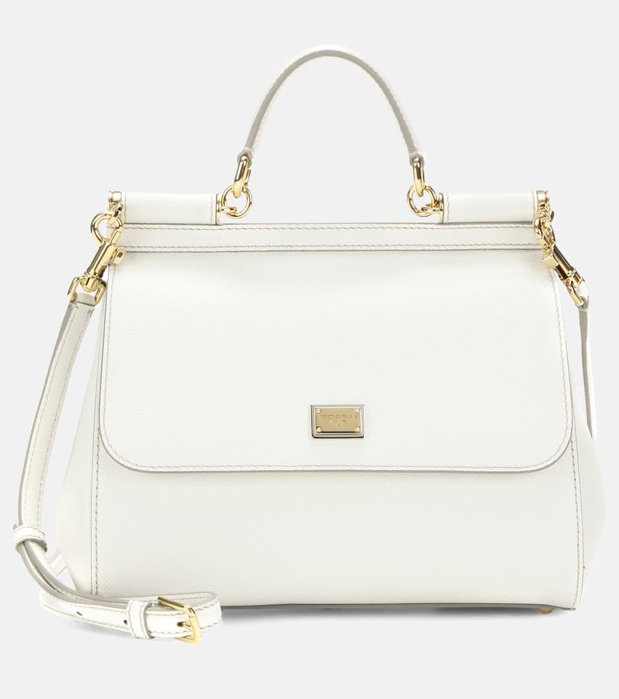 dolce & gabbana miss sicily medium leather shoulder bag
