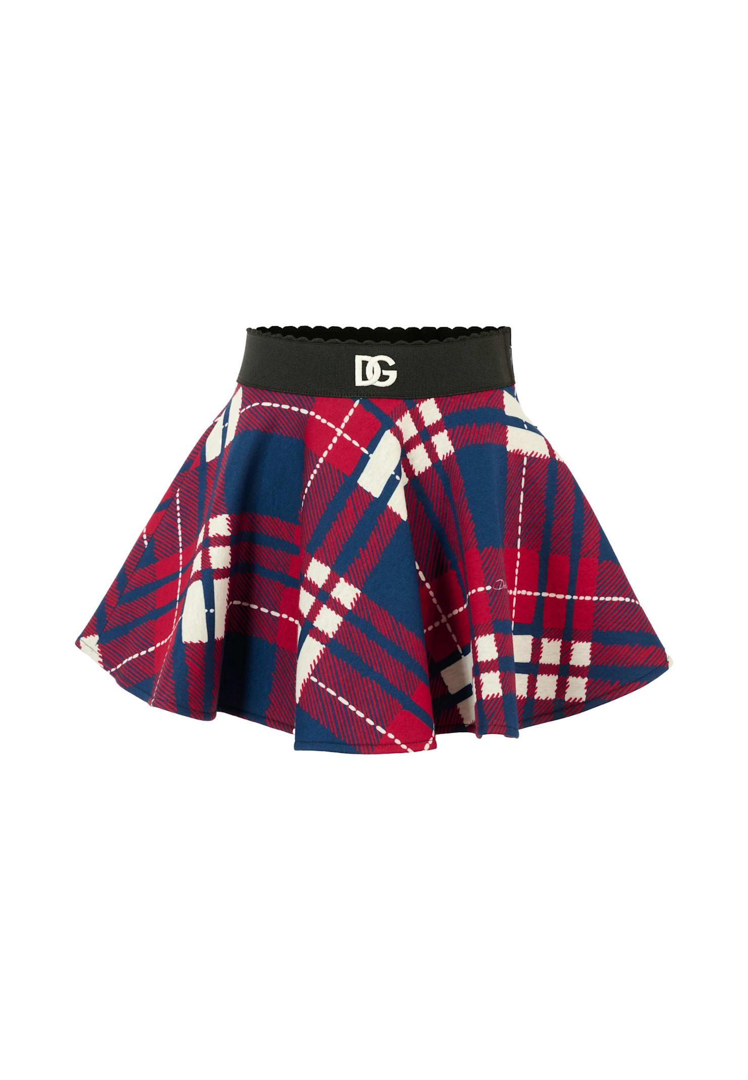 dolce & gabbana multicolor skirt for girl with logo