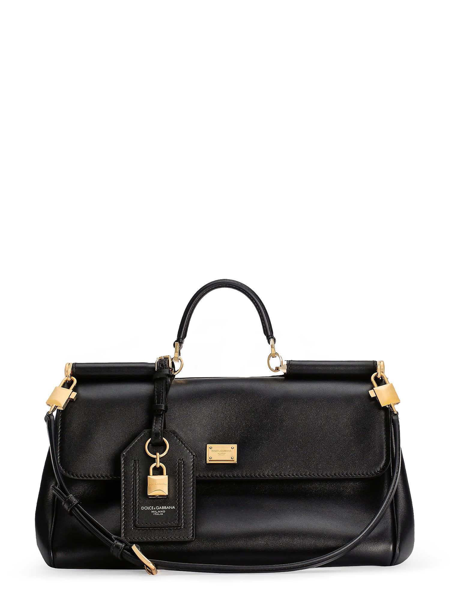 dolce & gabbana my sicily leather crossbody bag