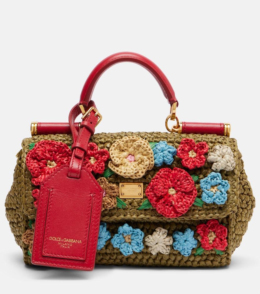 dolce & gabbana my sicily mini raffia