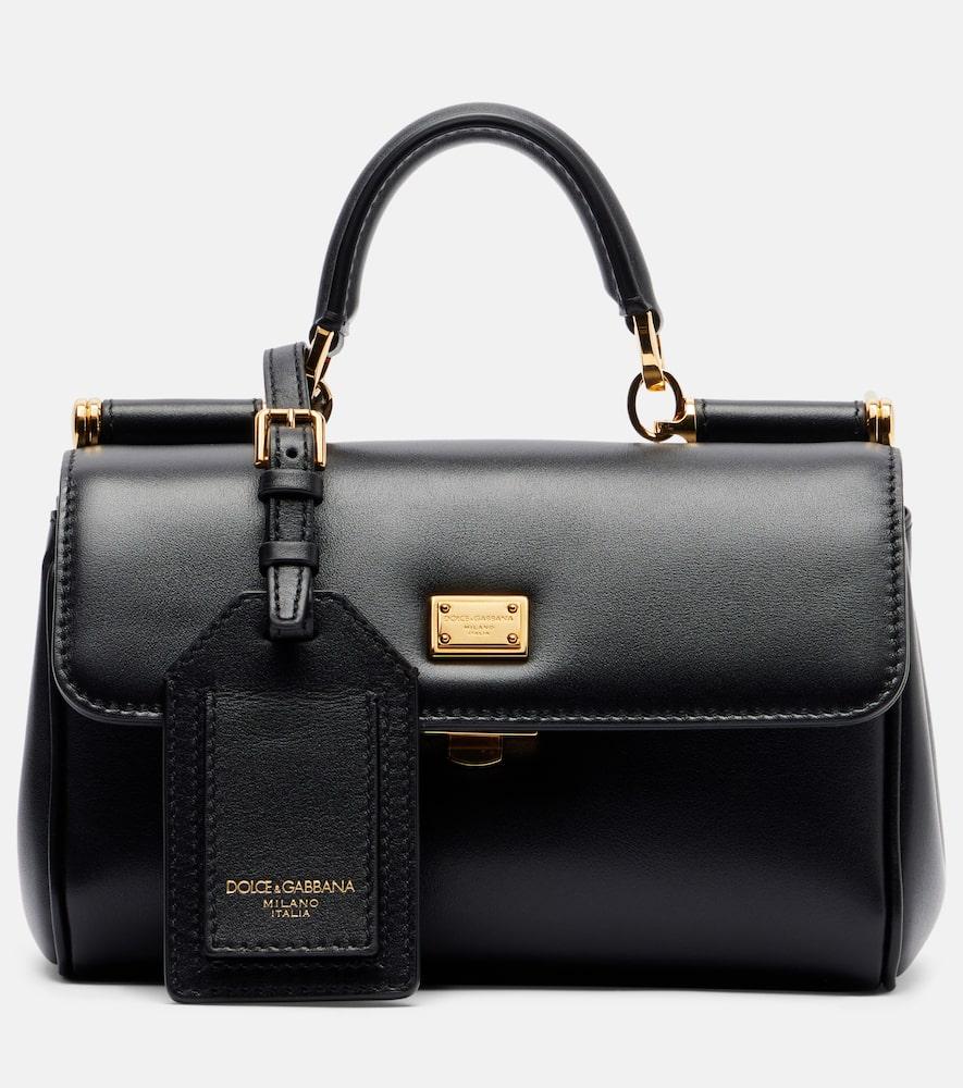 dolce & gabbana my sicily small leather tote bag
