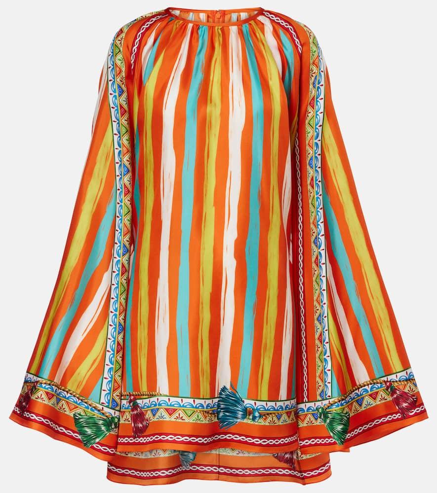 dolce & gabbana oversized striped silk shirt