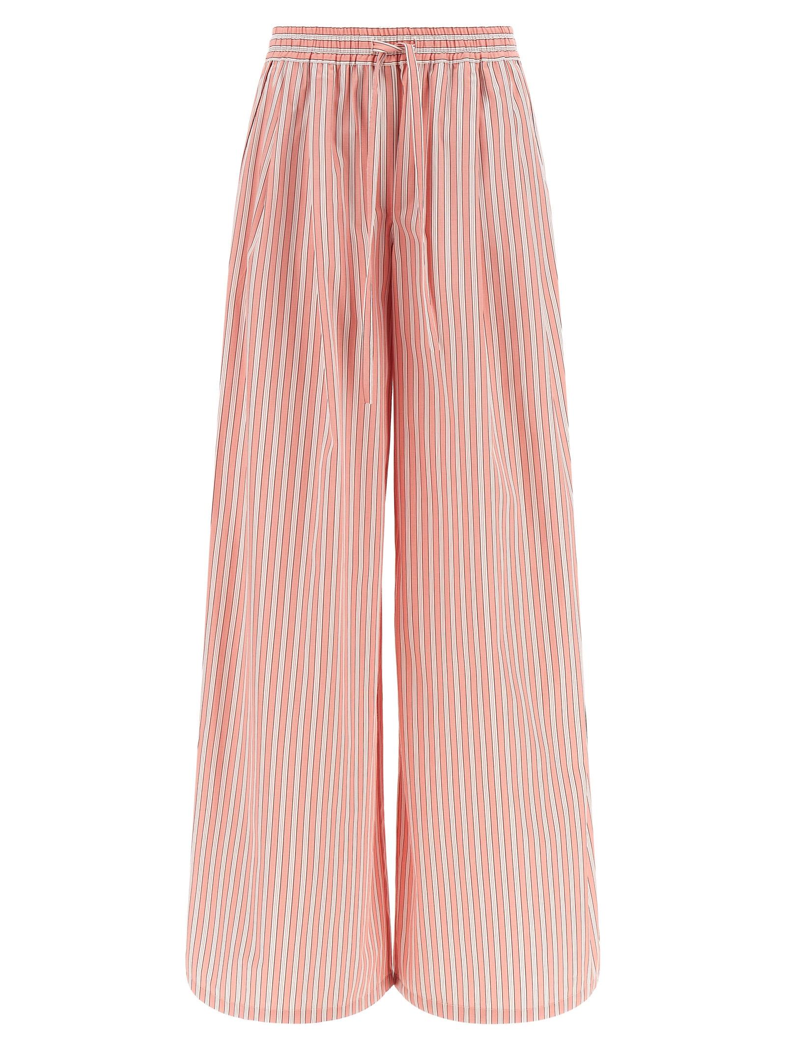 dolce & gabbana pajama pants pink cotton silk - women