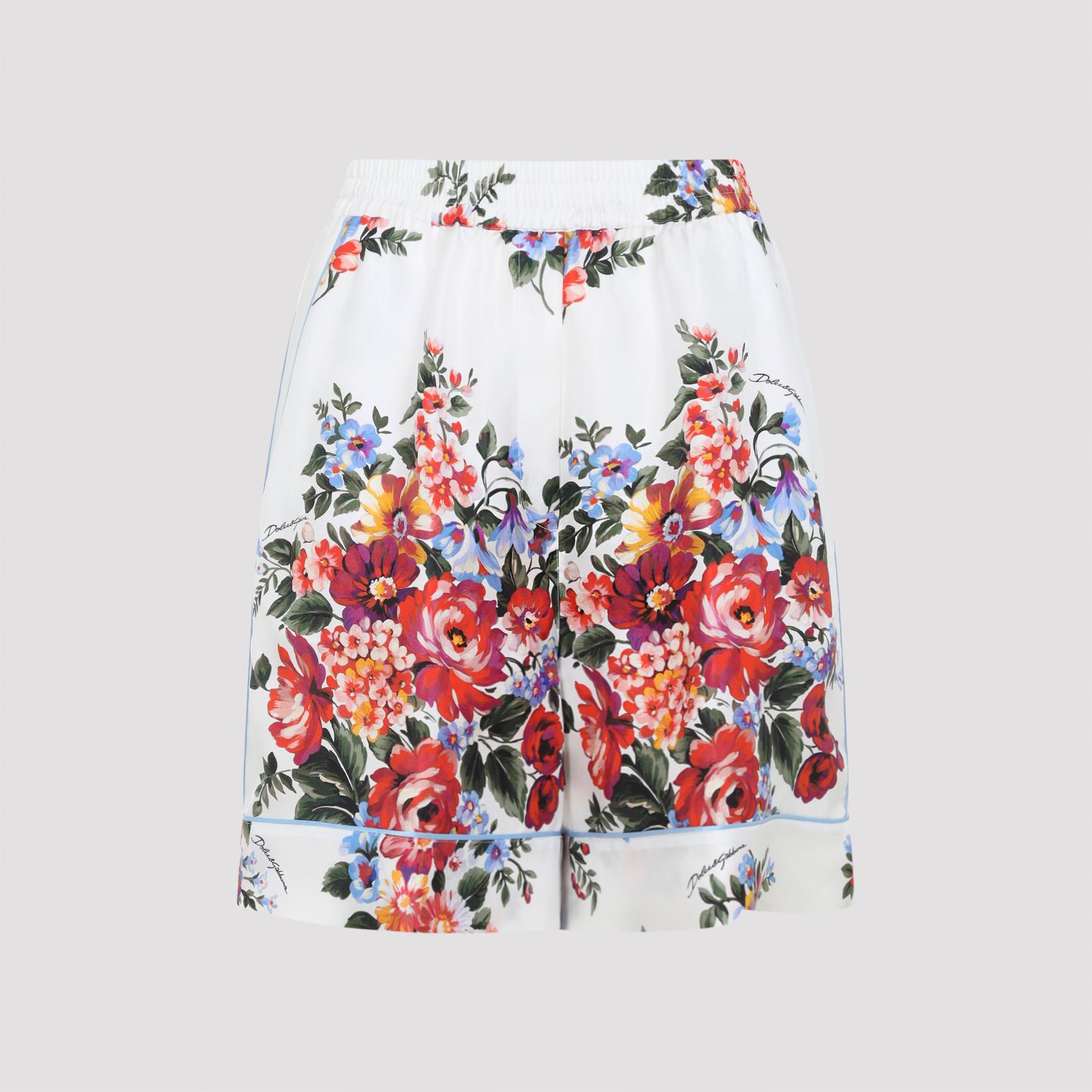 dolce & gabbana pants white silk - women