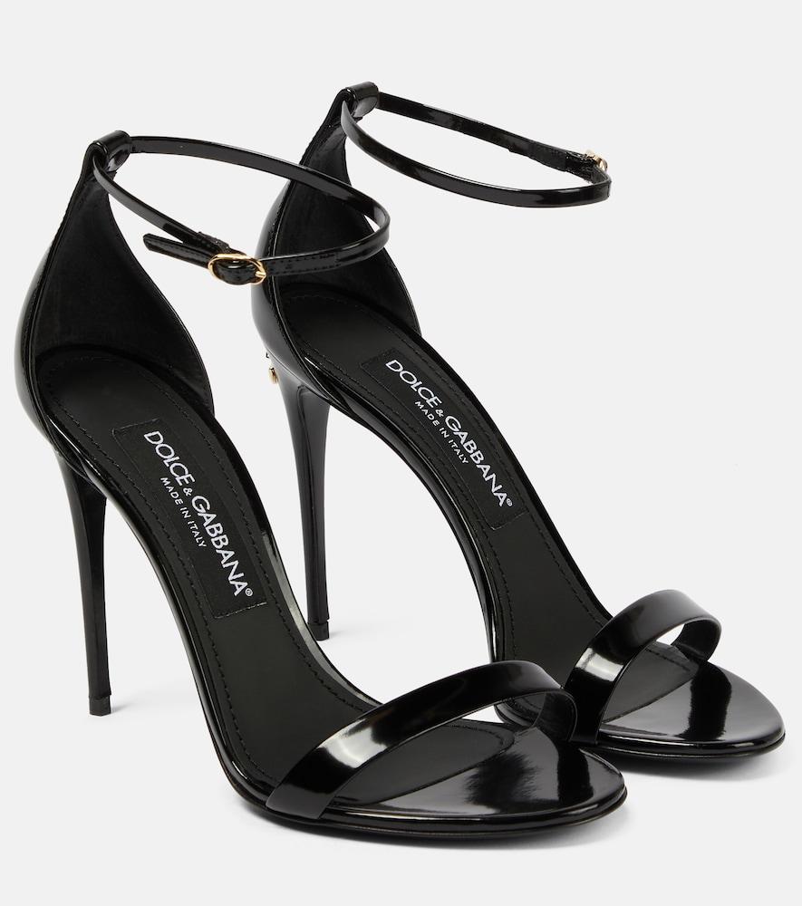 dolce & gabbana patent leather sandals
