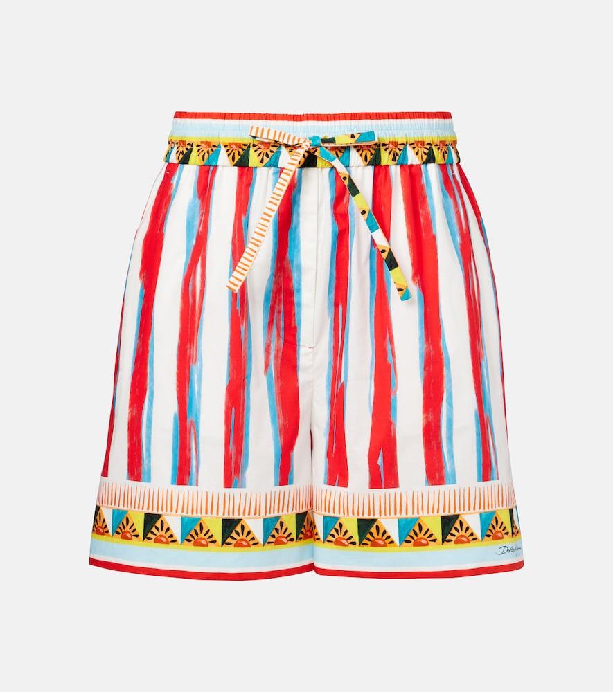 dolce & gabbana patterned cotton shorts
