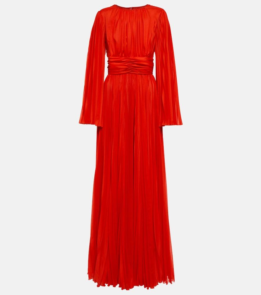 dolce & gabbana pleated gown