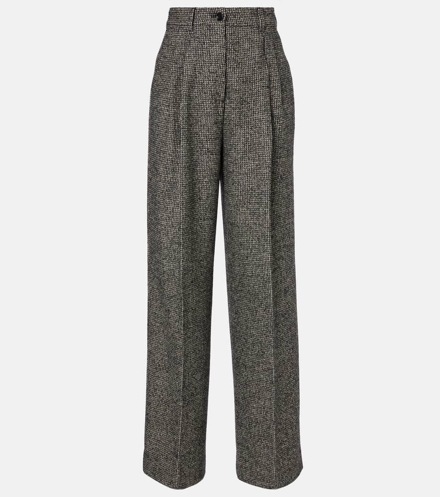 dolce & gabbana pleated wool