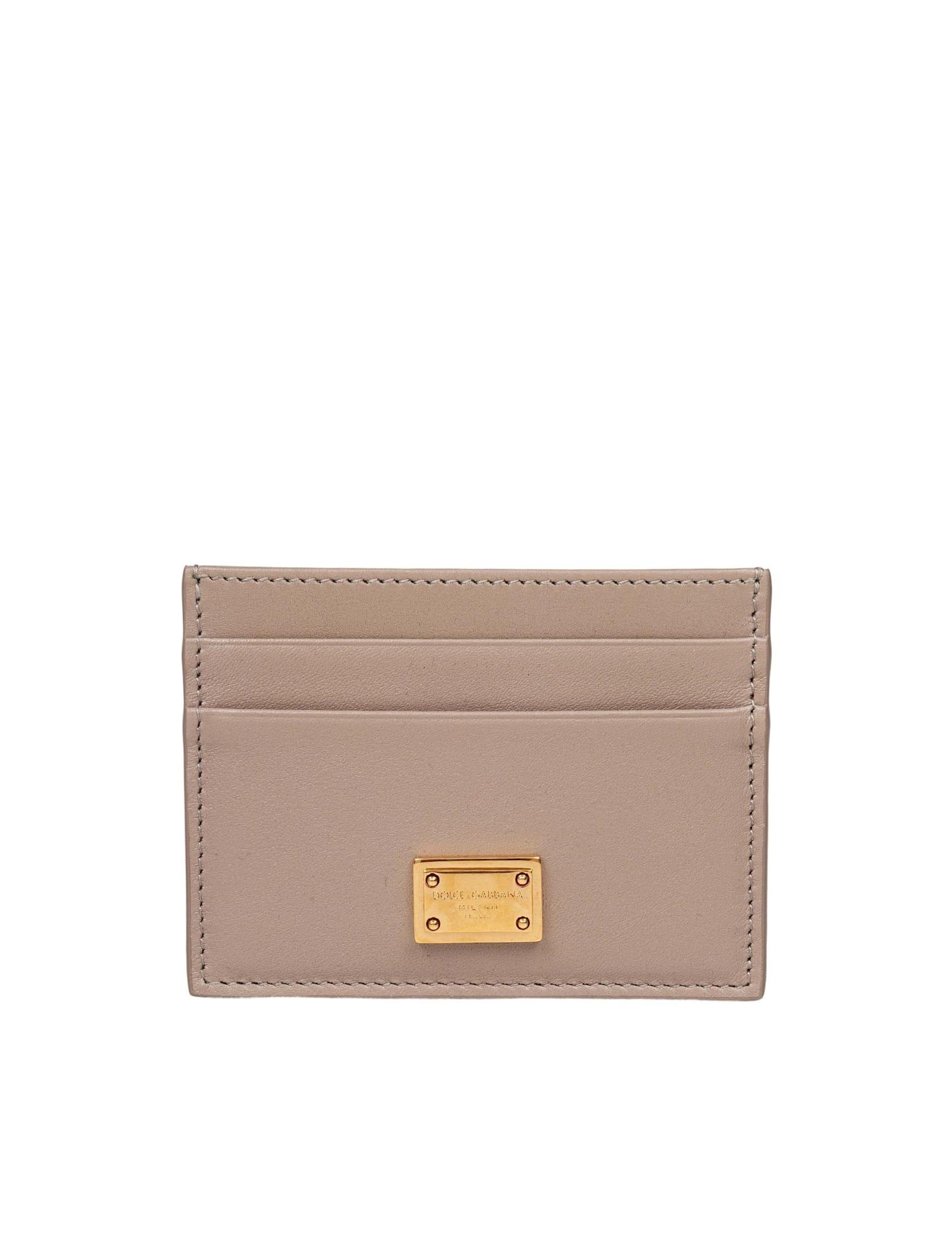 dolce & gabbana plongé calfskin card holder