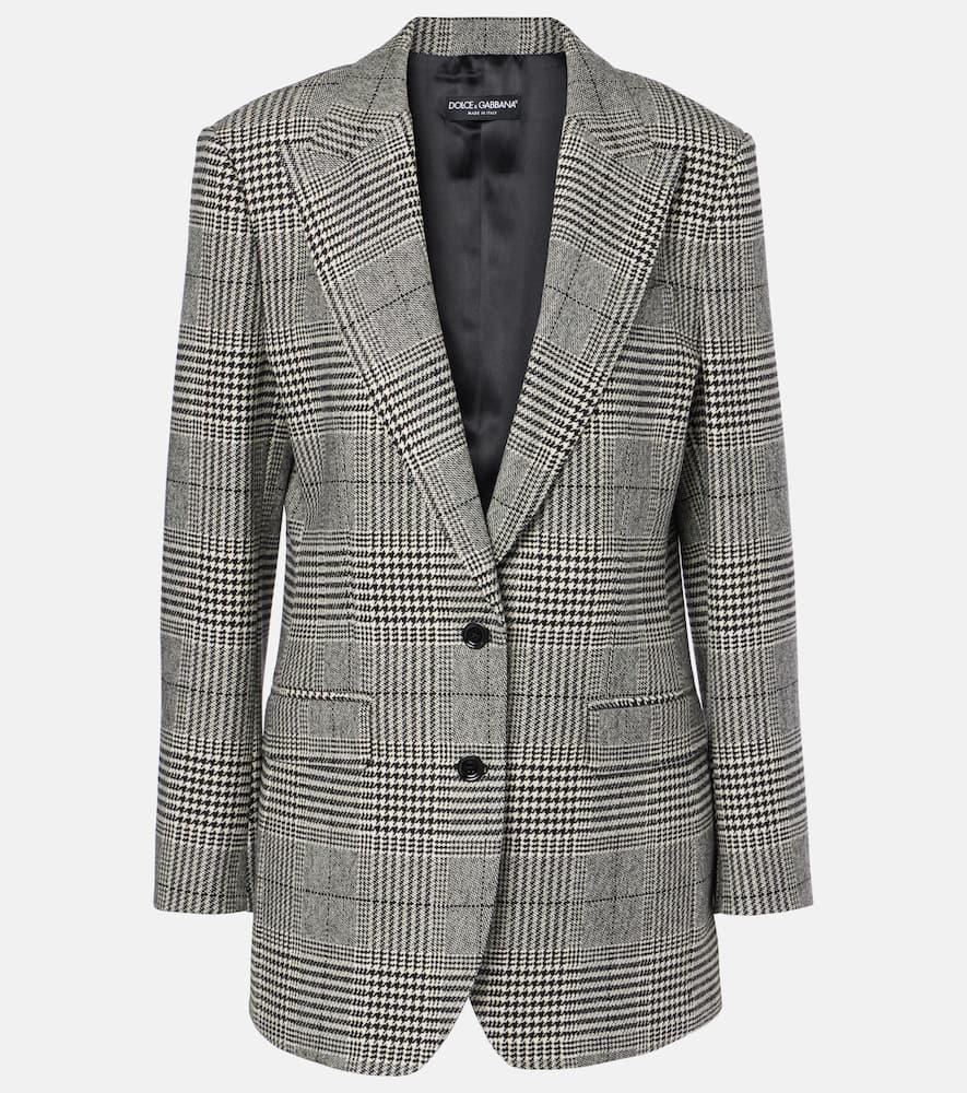dolce & gabbana prince of wales check wool