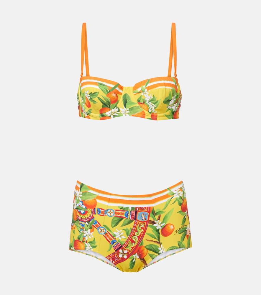 dolce & gabbana printed bikini