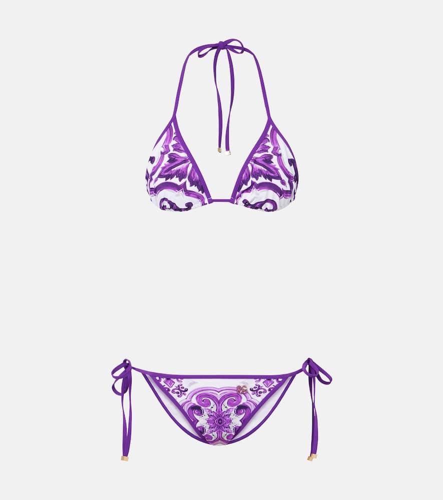 dolce & gabbana printed bikini