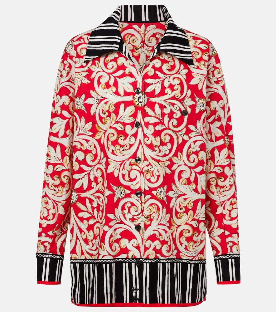 dolce & gabbana printed cotton shirt