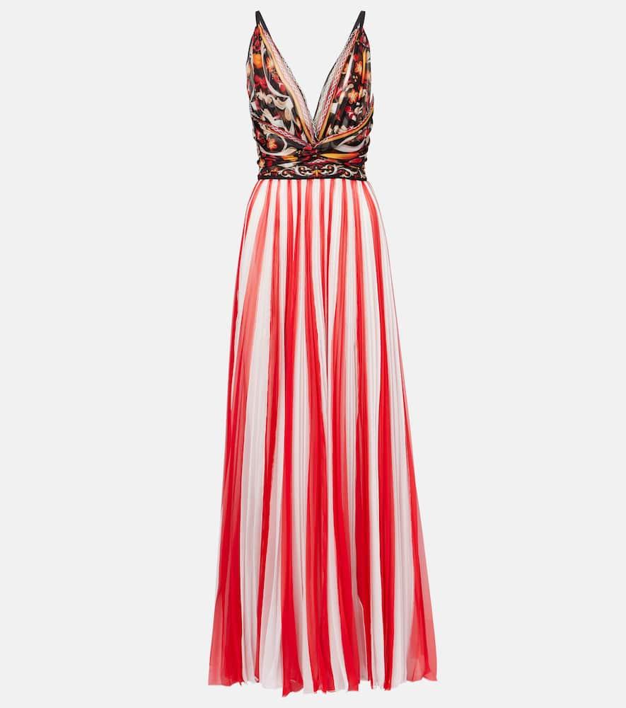 dolce & gabbana printed maxi dress